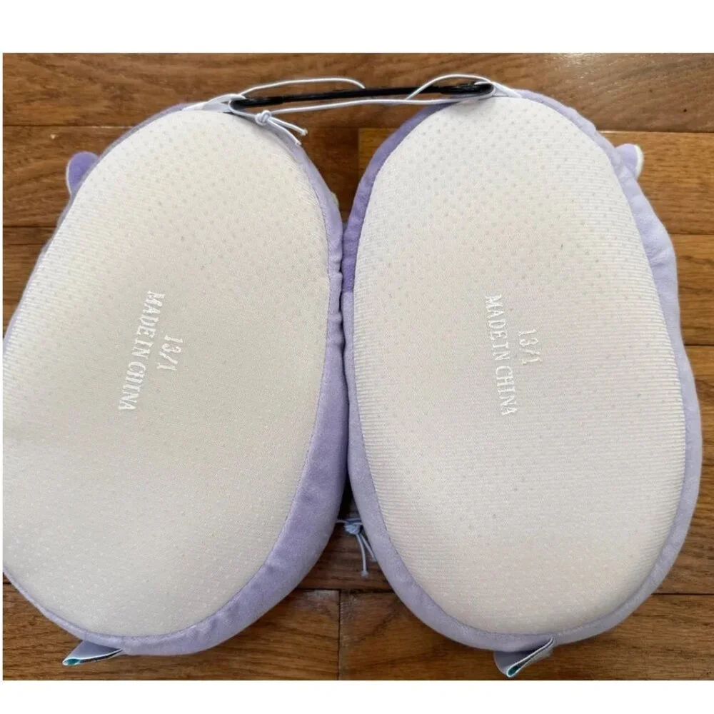Boys Girls Original Squishmallows Bubba the Cow Slippers Size 11/12 13/1 2/3 NWT
